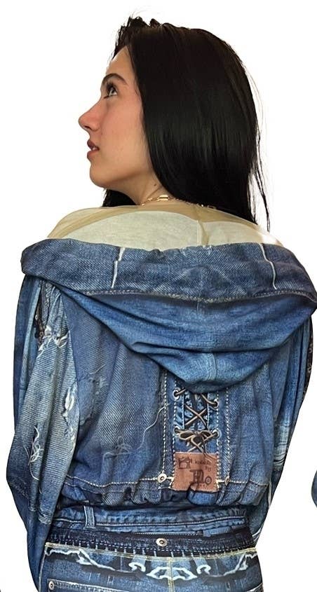 Hoody Puff - Basics_Classic: Classic Denim Blue / L/XL