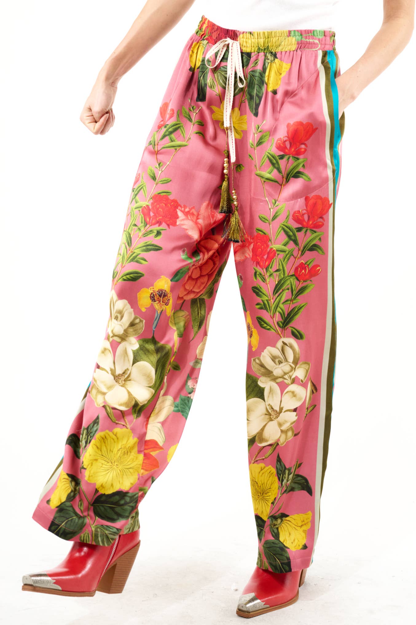 My Valentine Pants: Dusty Rose Floral / S