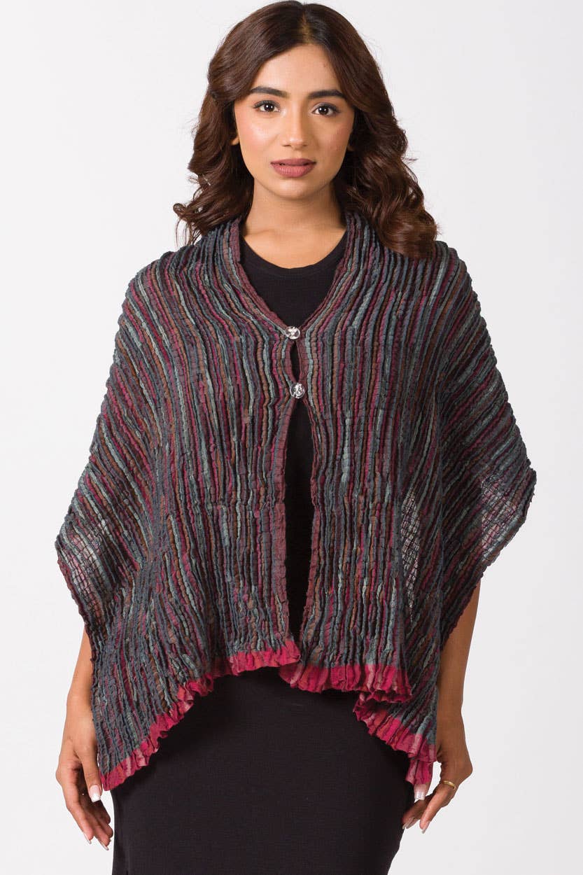 Apeksha Silk & Wool Wrap - Sevya Handmade