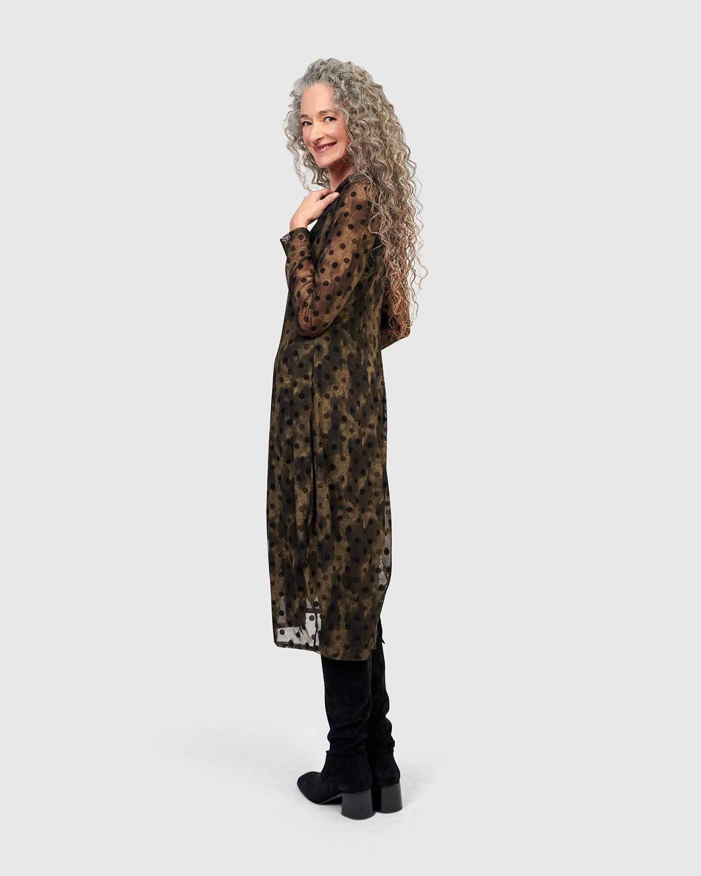 Grove Mesh Cocoon Dress, Antique: Antique / 2 (US 8-10)