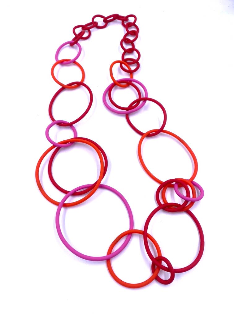 Samuel Coraux OOO2 long necklace: Mic chocolate/brown