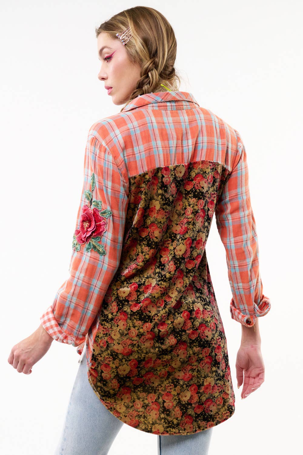 Ellie Plaid Shirt: M