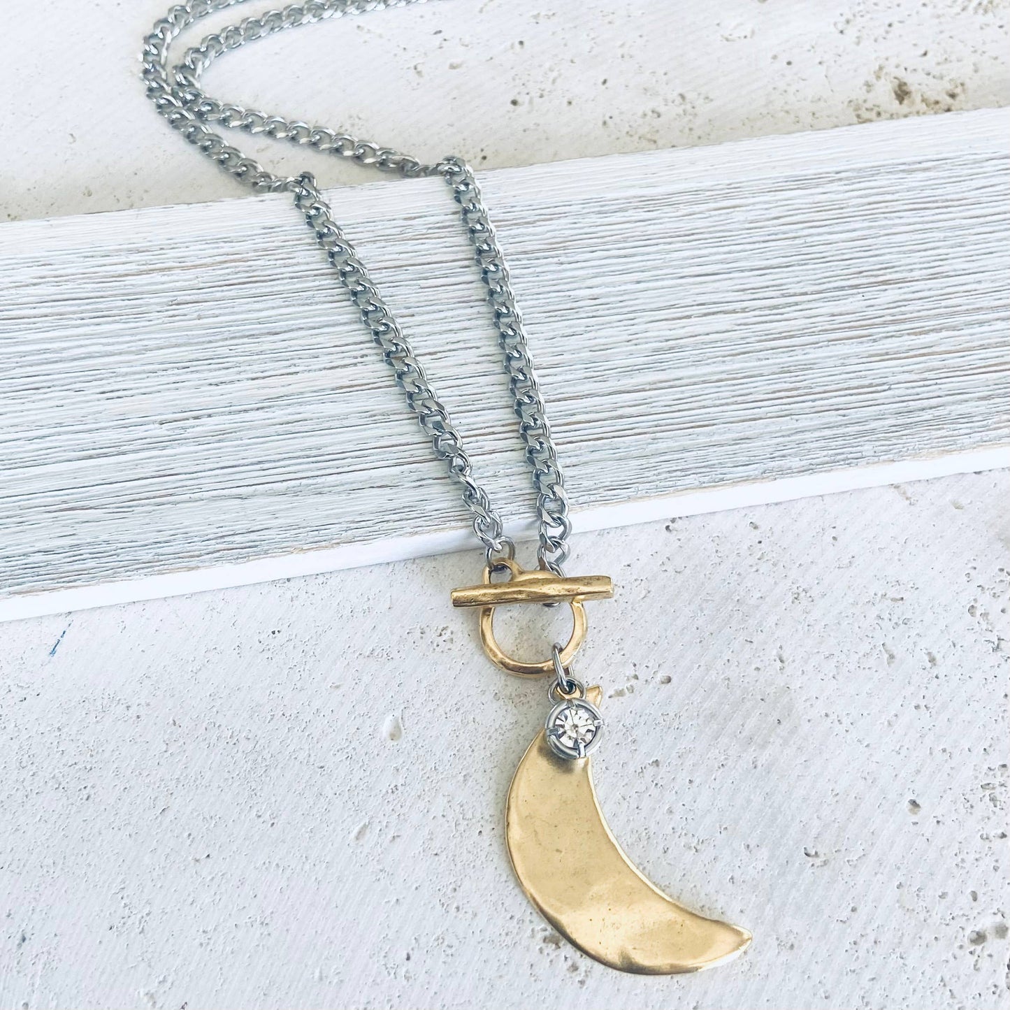 Star moon heart mixed meta necklaces no tarnish jewelry 2025: 19” / Gold Heart