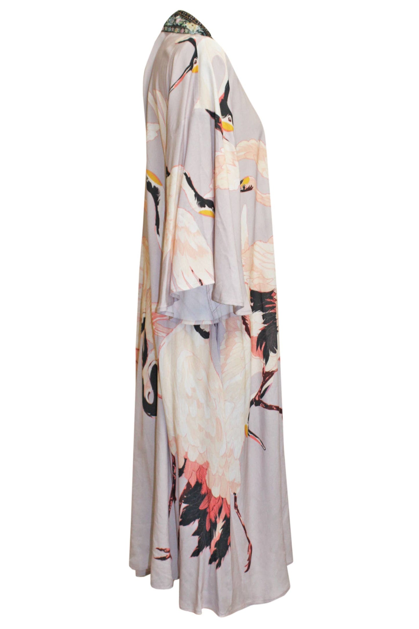 Story of the Crane Kimono: Slate / One Size
