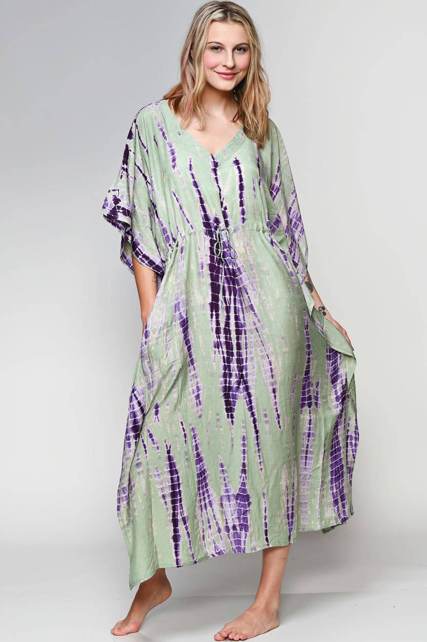 Shibori Caftans - Sevya Handmade