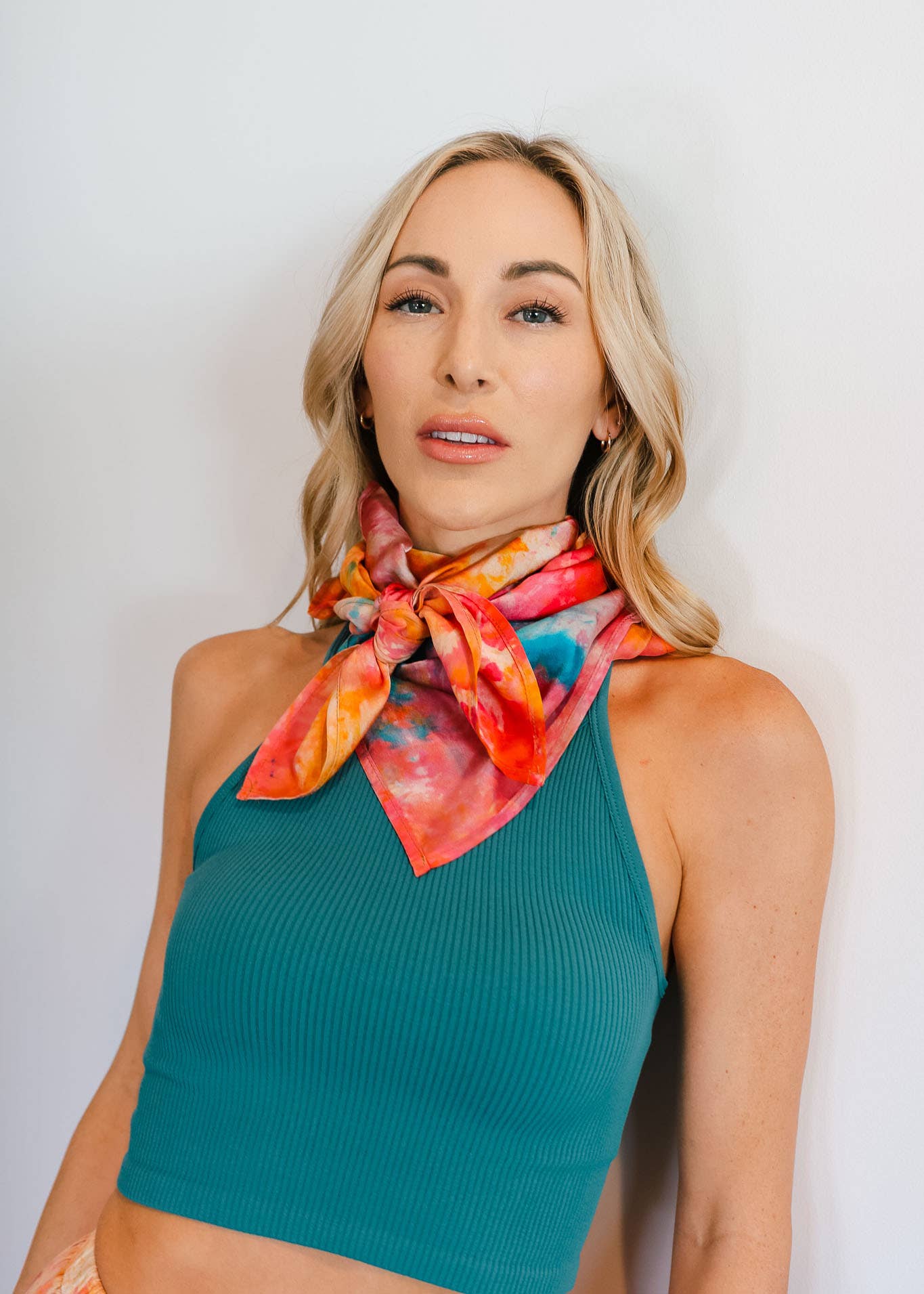 Hand Painted Silk Scarf in Aurora, Locally & Ethically Made