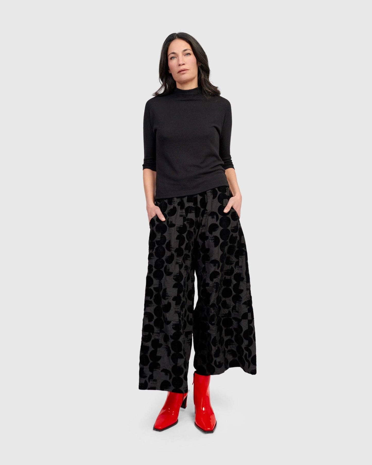 Hematite Wide Leg Pants, Crescent: Crescent / 2 (US 8-10)