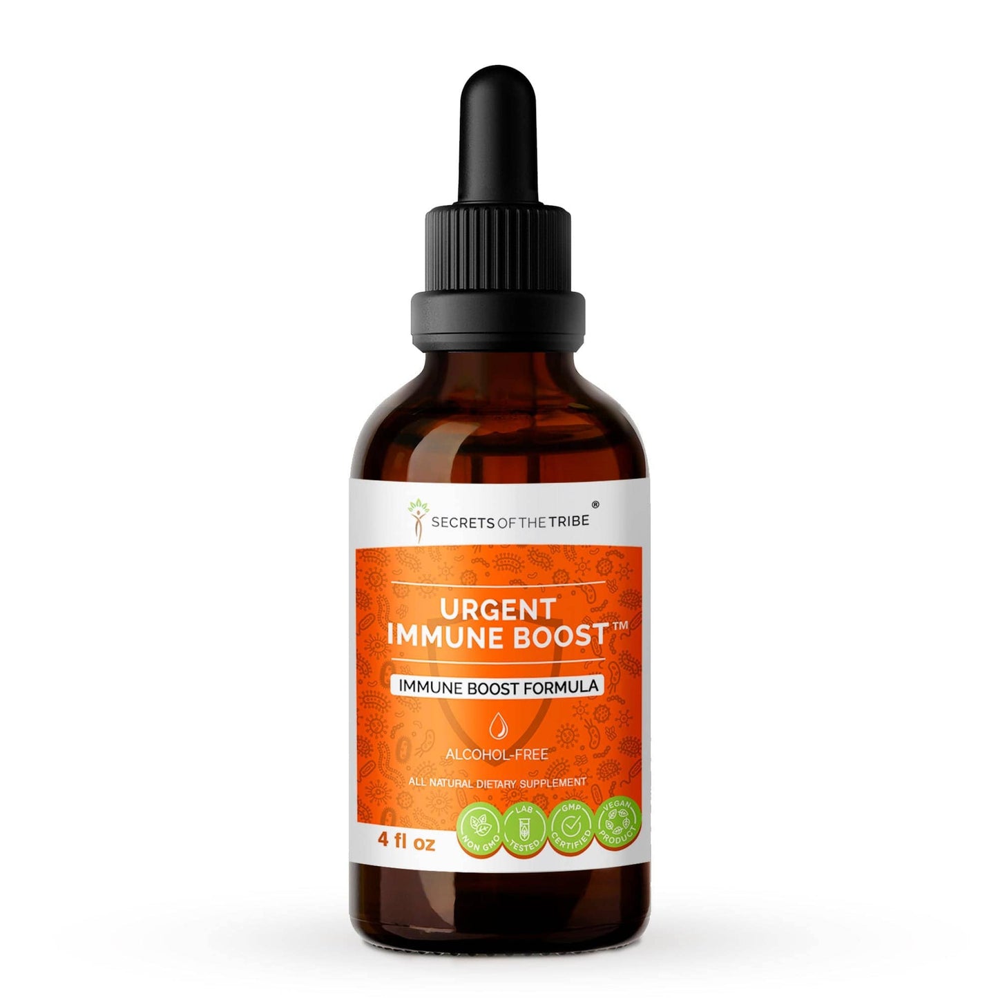 Urgent Immune Boost. Immune Boost Formula: 2 FL OZ / Alcohol-FREE