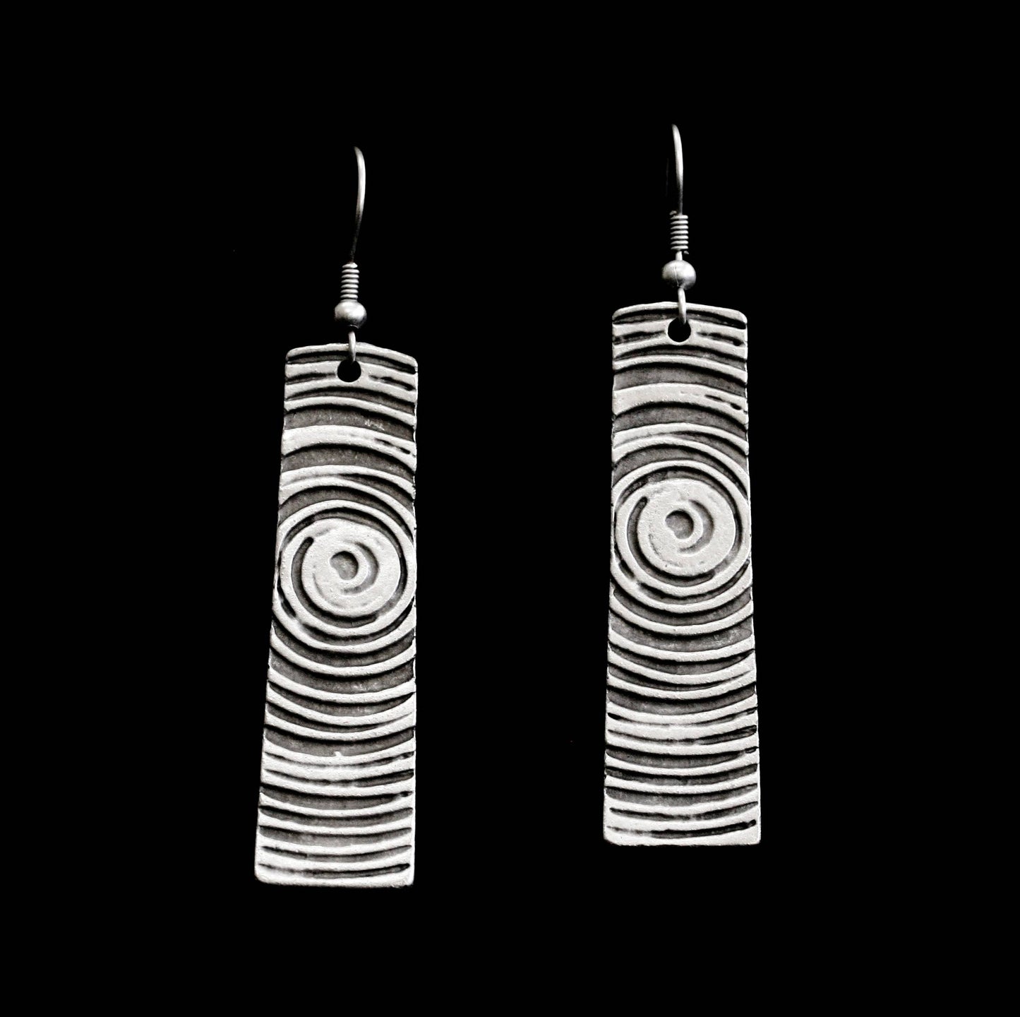 Handmade Pewter Earings - 5178