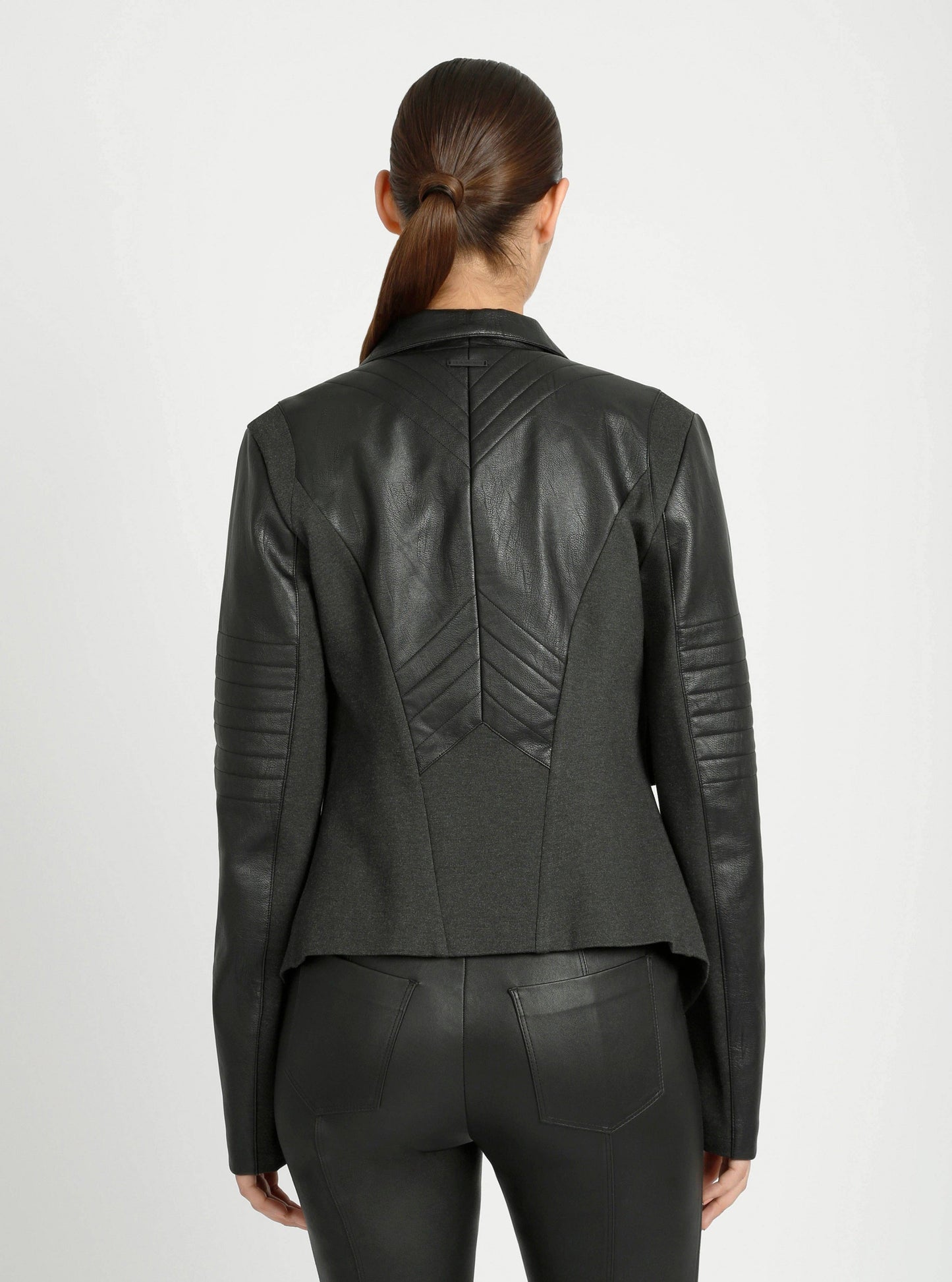 Drape Front Jacket - Heather Charcoal (F1 8/15-8/30): Heather Dark Charcoal / XL