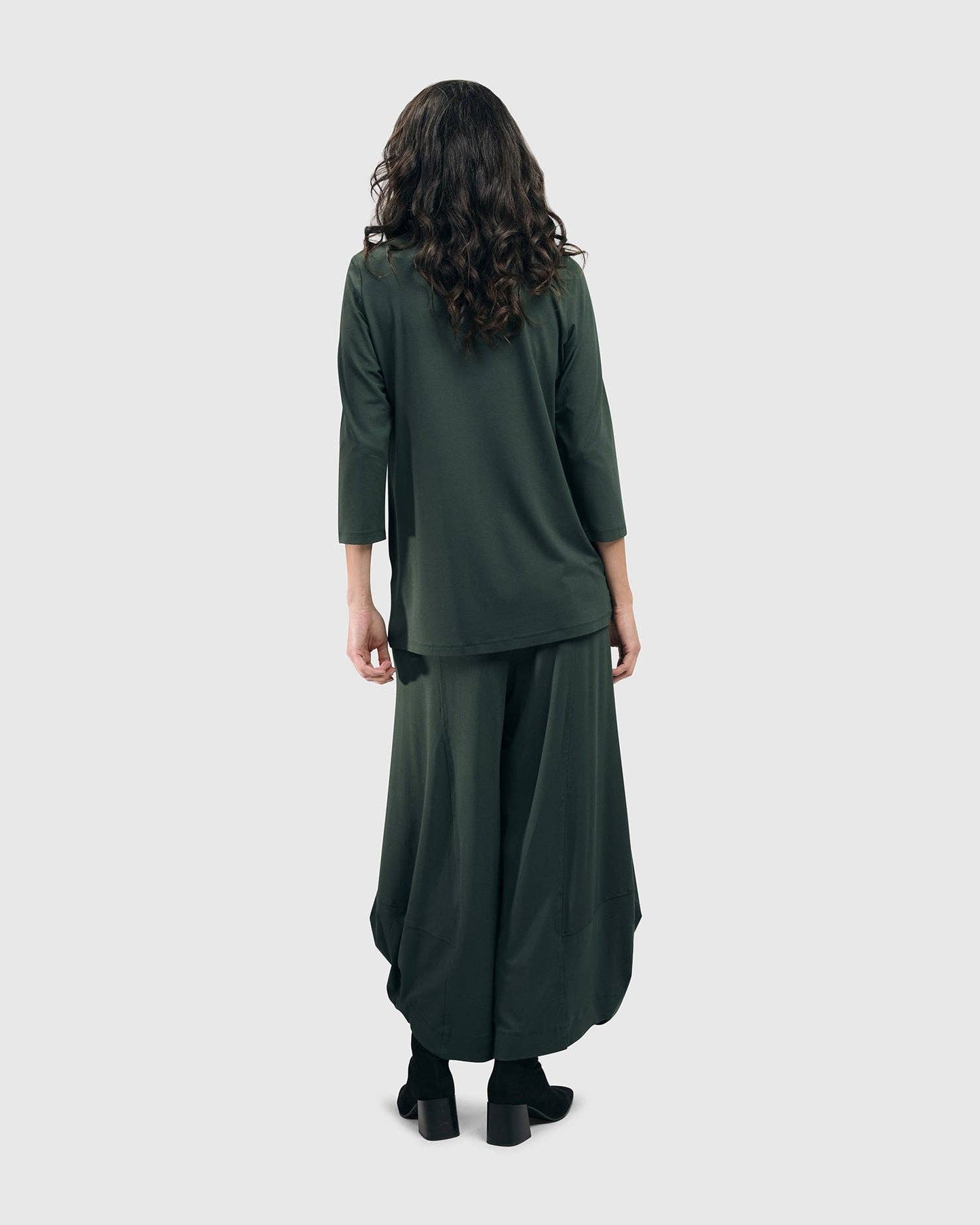 Essential Mockneck Top, Green: Green / 3 (US 10-12)