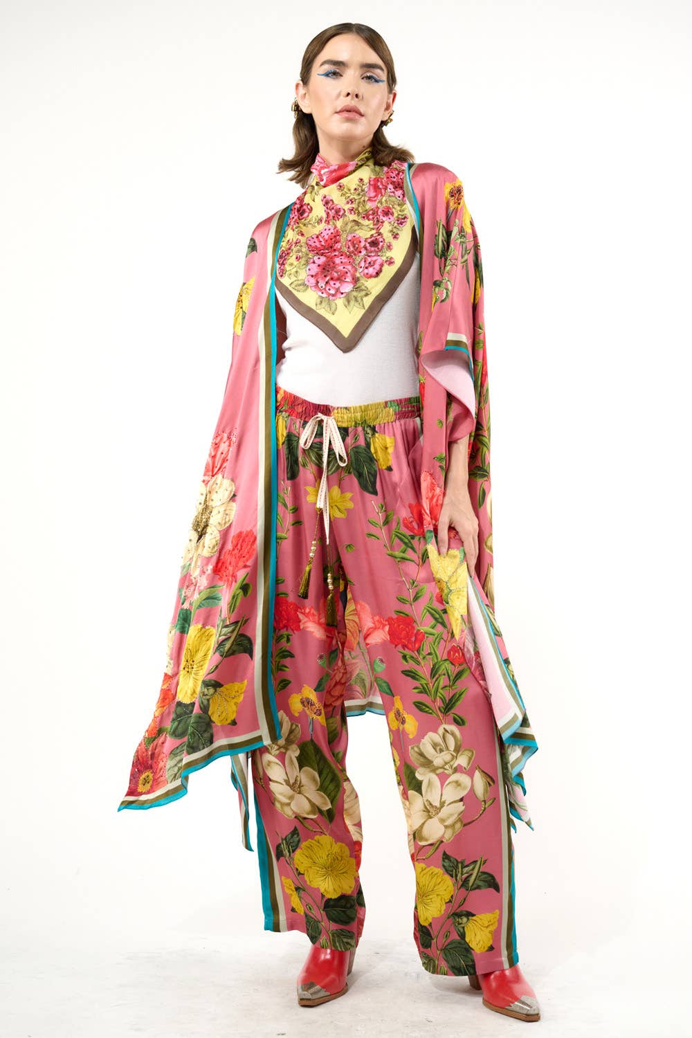 My Valentine Pants: Dusty Rose Floral / S