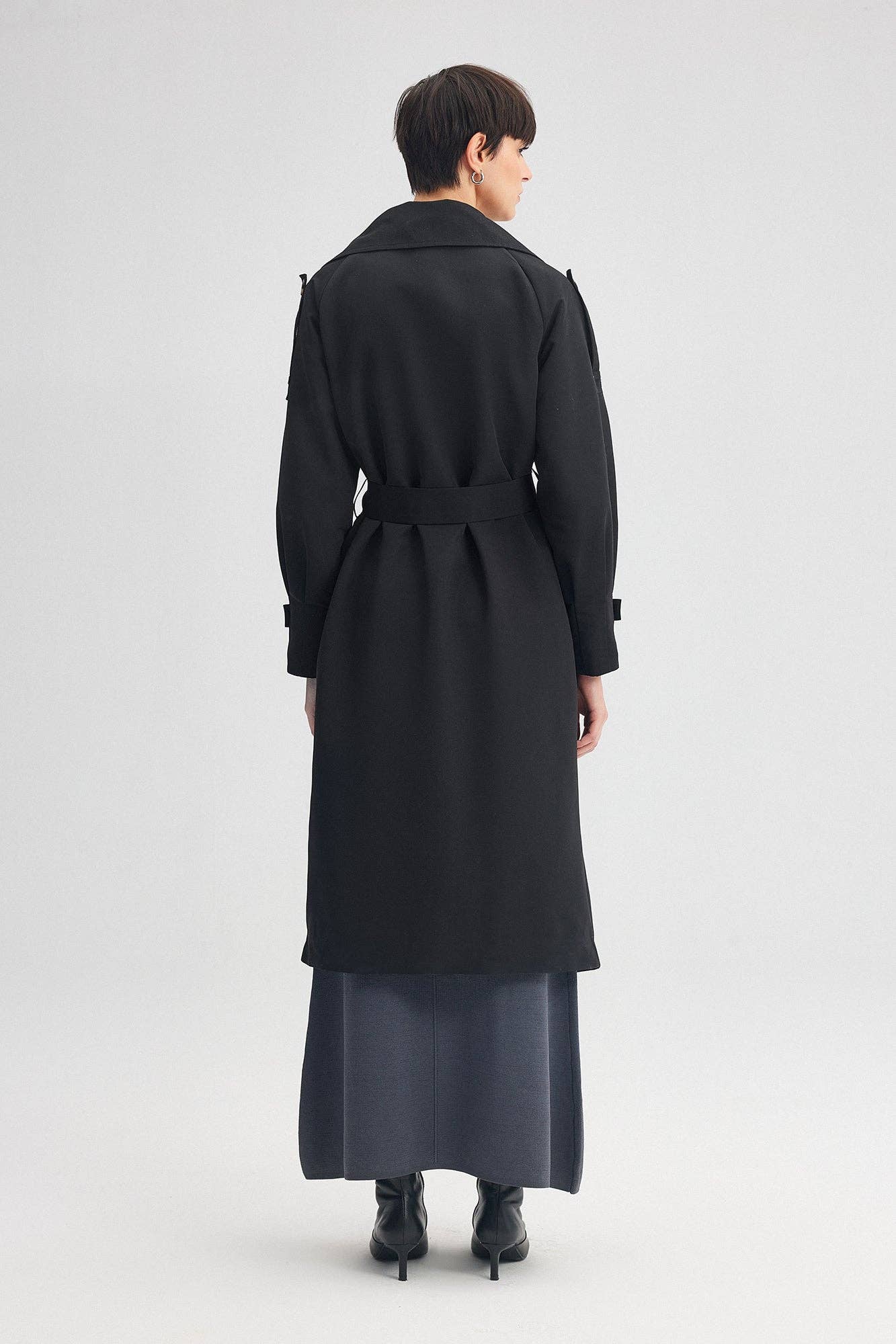 Seamed Sleeve Trench Coat 23F1R0030 - Touché Prive