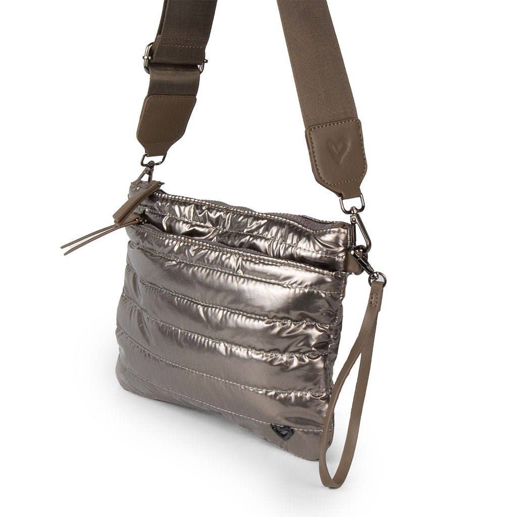 NEW: Delta Puffer Belt/Crossbody Bag - Bronze