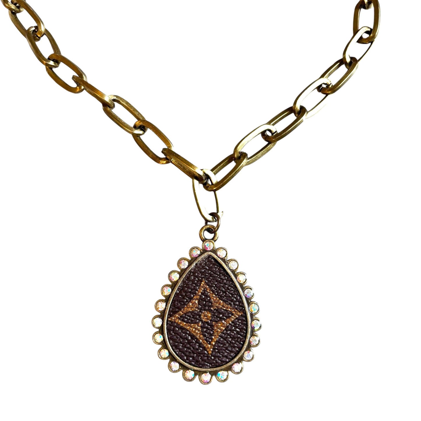 Teardrop Rhinestone Necklace