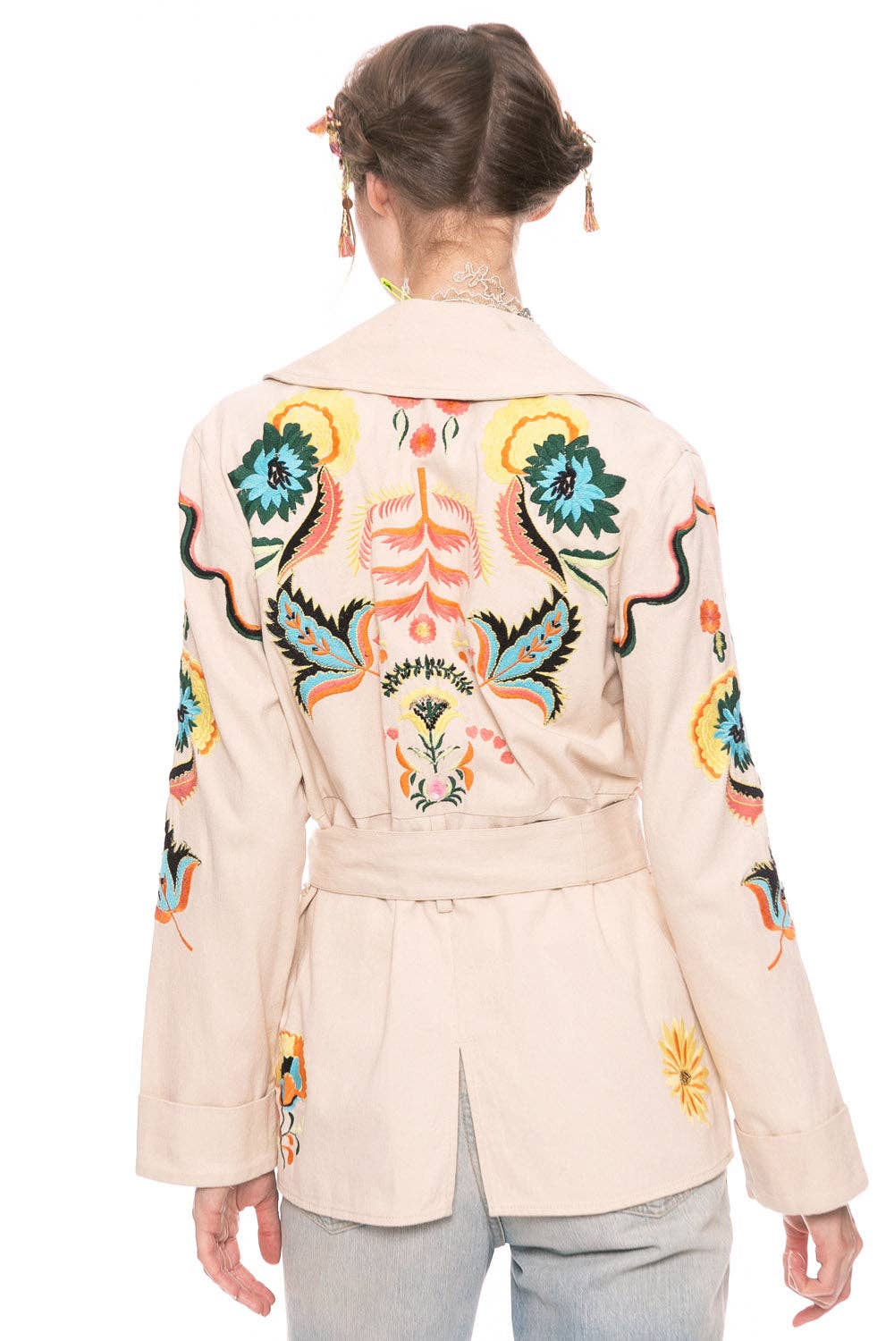 Estrella Embroidered Jacket: M