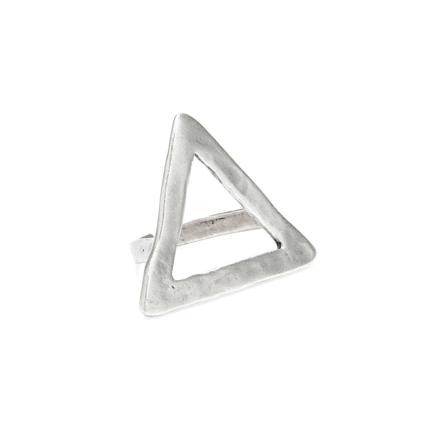 Handmade Triangle Brass Rings - 24-406