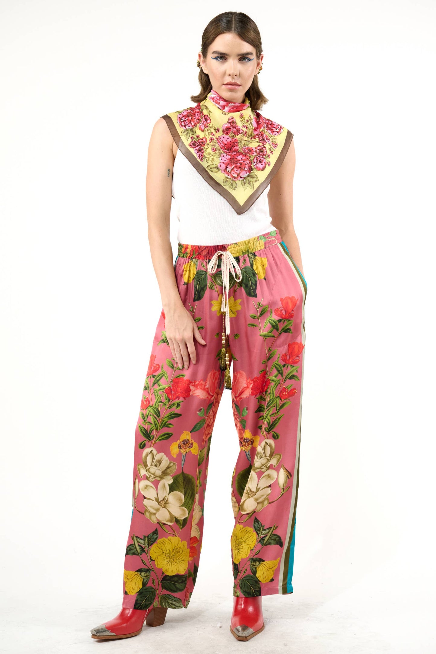 My Valentine Pants: Dusty Rose Floral / S