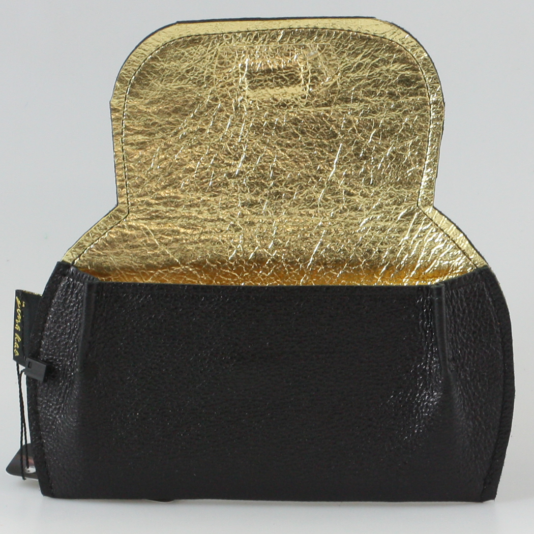 The Marla Sunglass Case: Metallics!: Silver Inside / Sapphire Outside