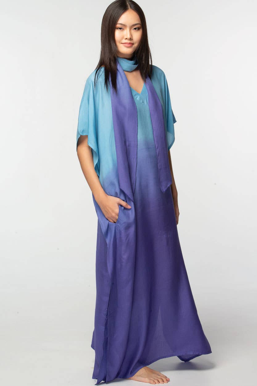 Ombre Cupro Caftans - Sevya Handmade