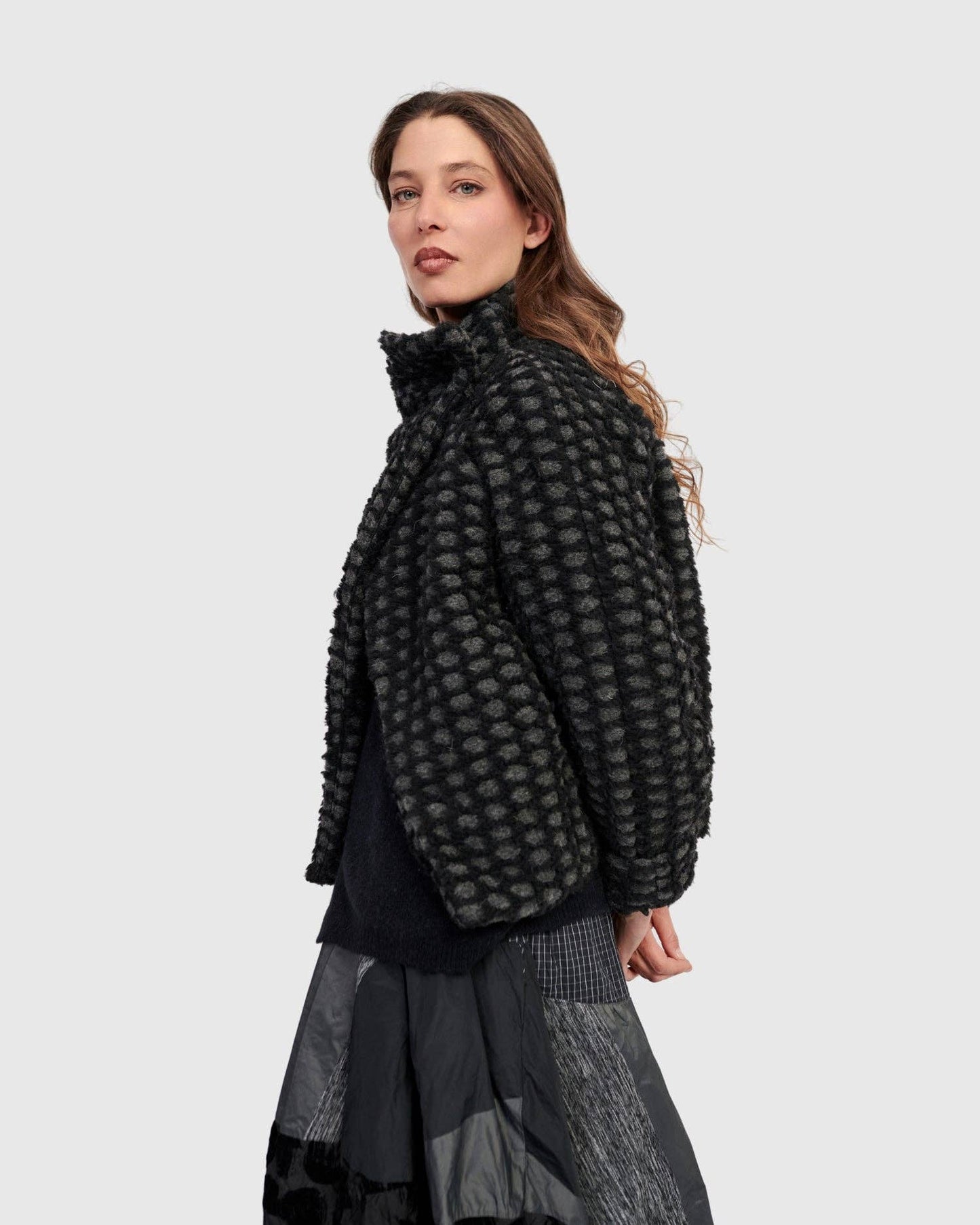 Vesper Cozy Moto Jacket, Net: Net / 1 (US 6-8)