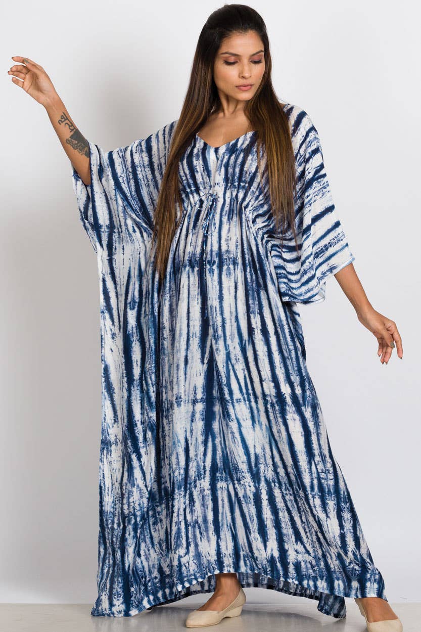 Shibori Caftans - Sevya Handmade