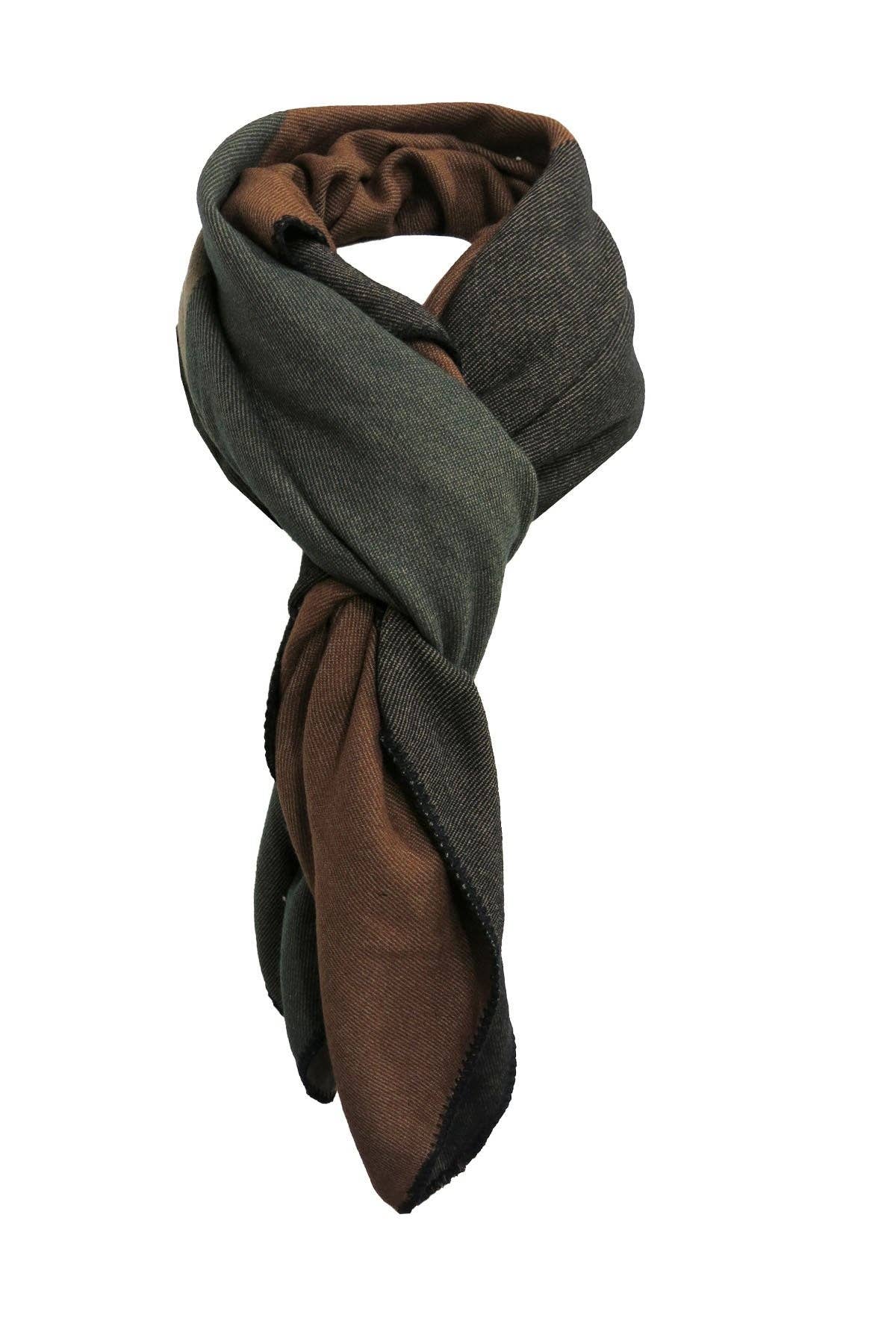 Color Blocked Blanket Scarf Wrap for Holiday Gift Giving: Autumn / One Size