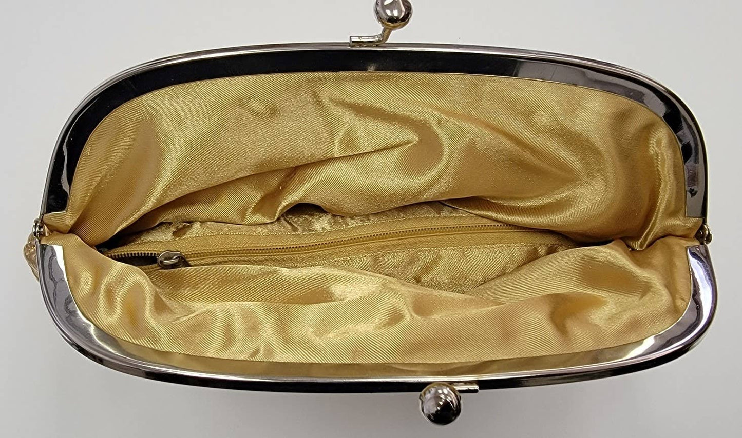 LEATHER CLUTCH GOLD