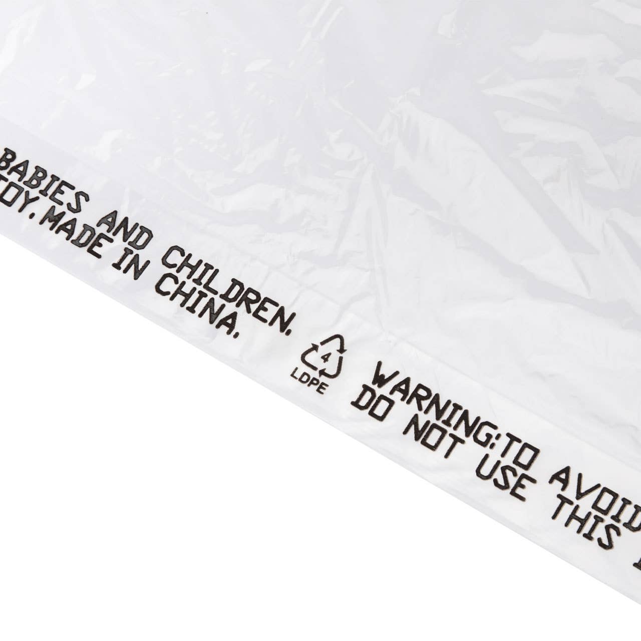 Large Clear Plastic Garment Bags - 21"W x 3"D x 72"H