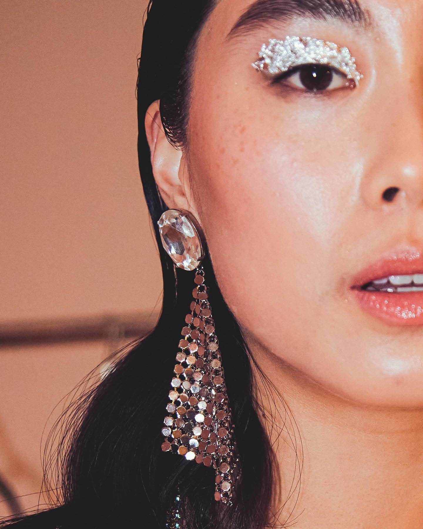 DISCO EARRINGS: Silver