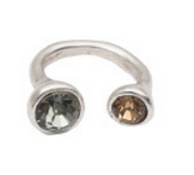 Handmade Brass Ring In Silver Plated - NR6116