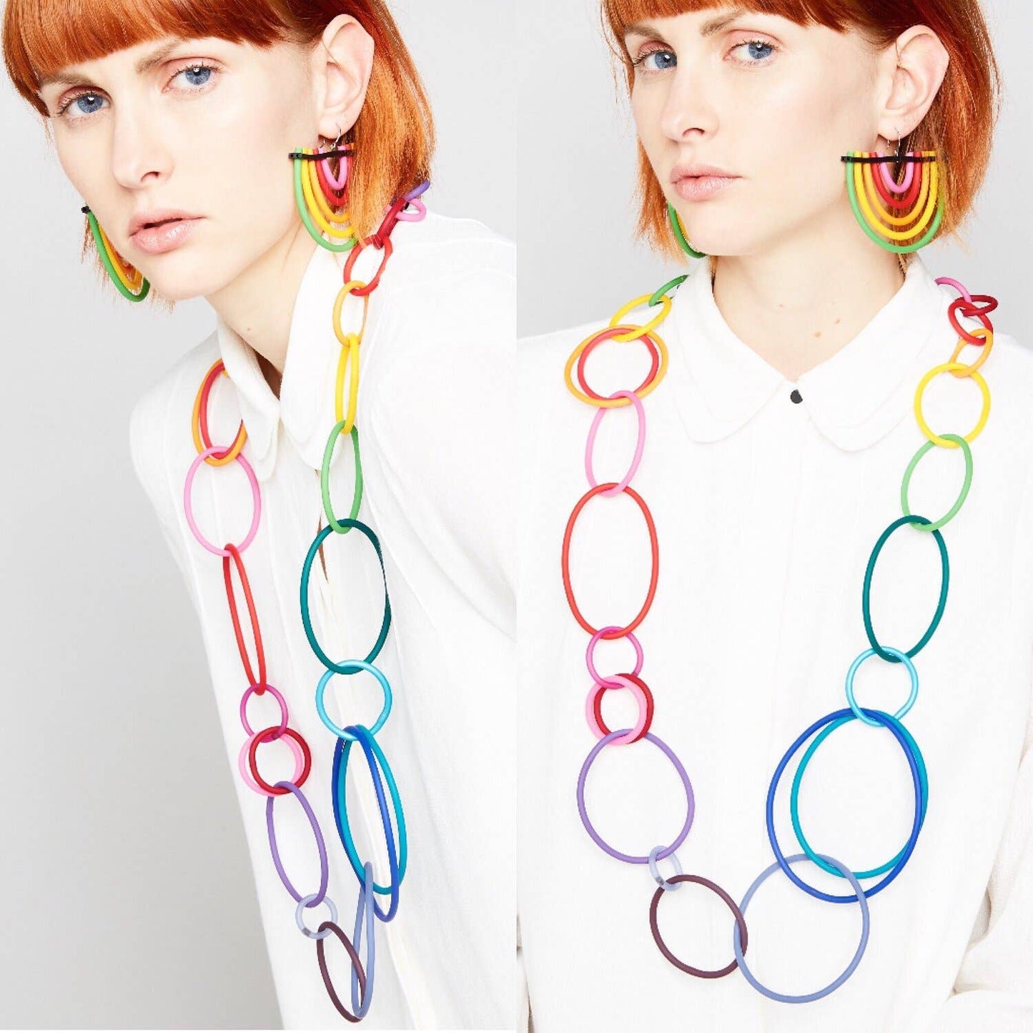 Samuel Coraux OOO2 long necklace: Mic chocolate/brown