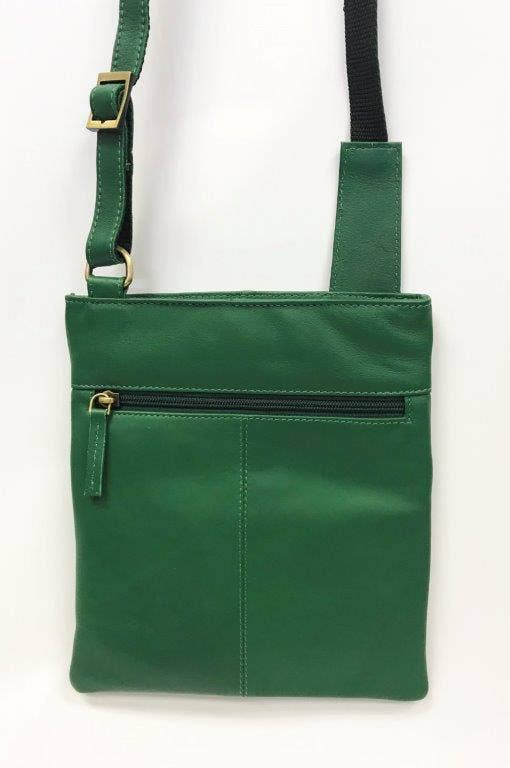 LEATHER CROSSBODY, I PAD TECH BAG: SILVER