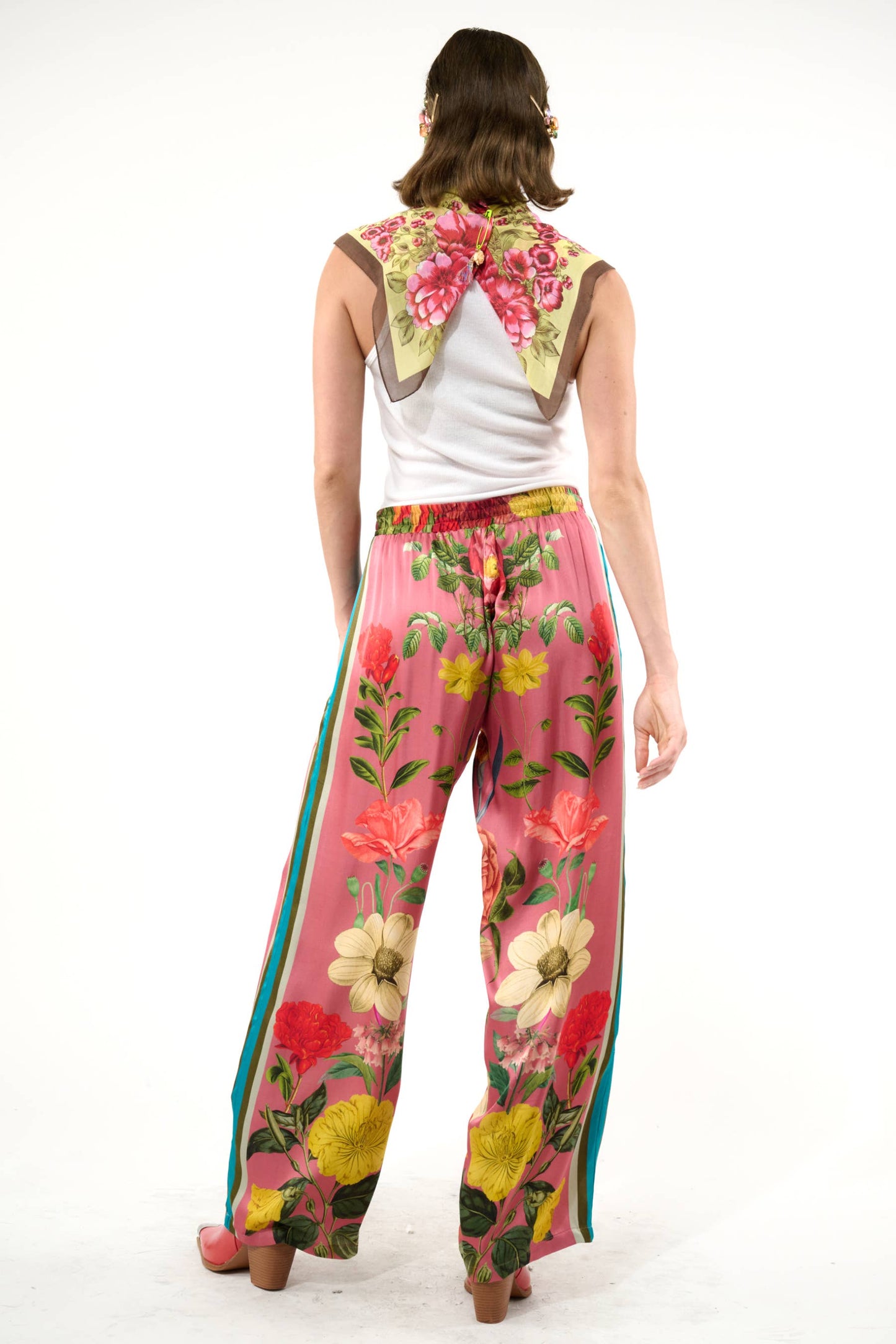My Valentine Pants: Dusty Rose Floral / S