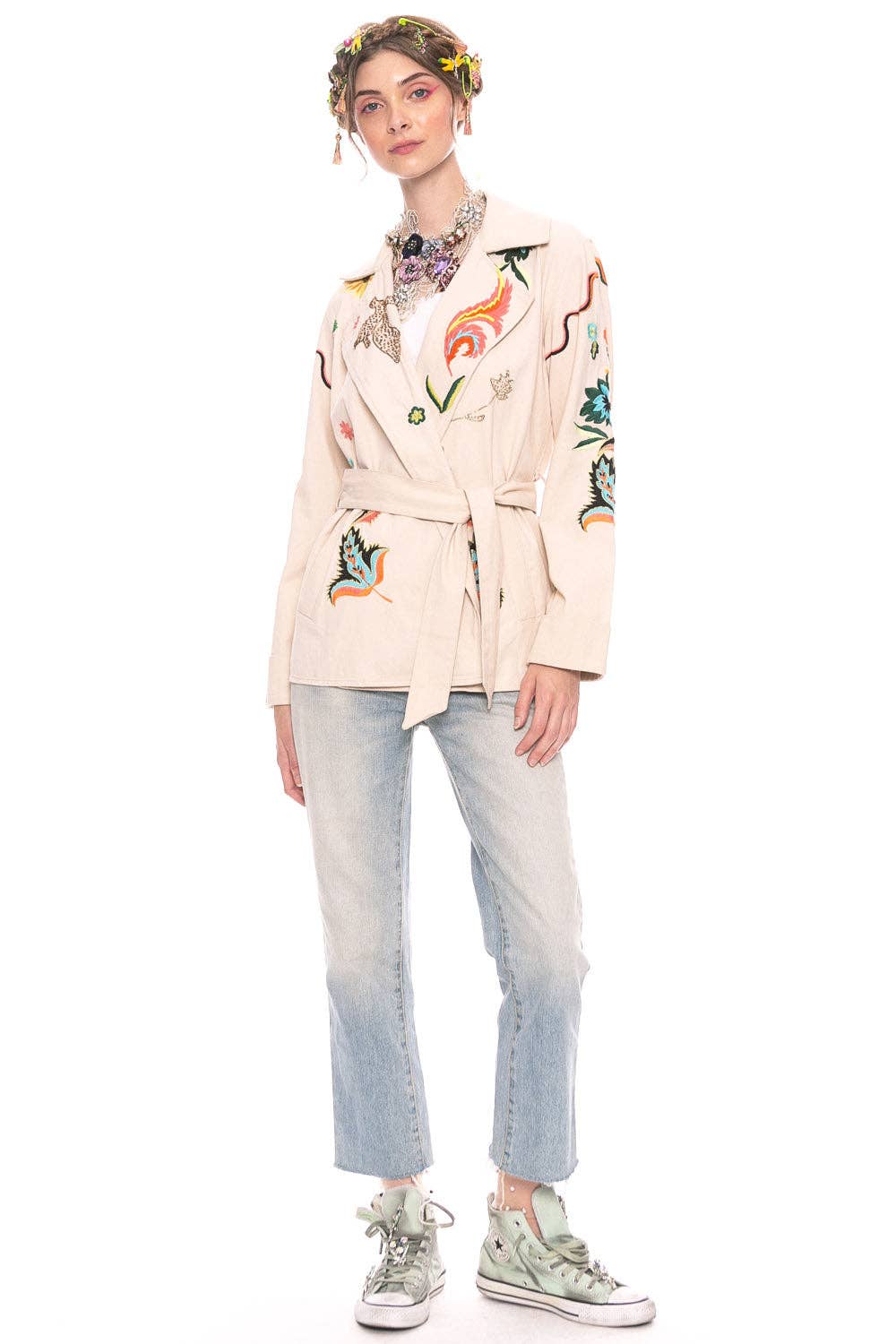Estrella Embroidered Jacket: M