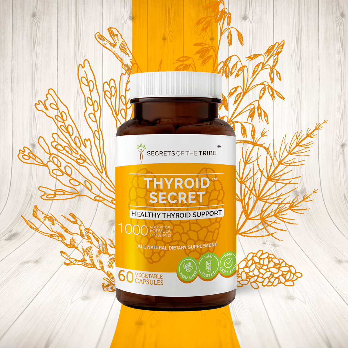 Thyroid Secret Capsules. Healthy Thyroid Support: 120 Capsules