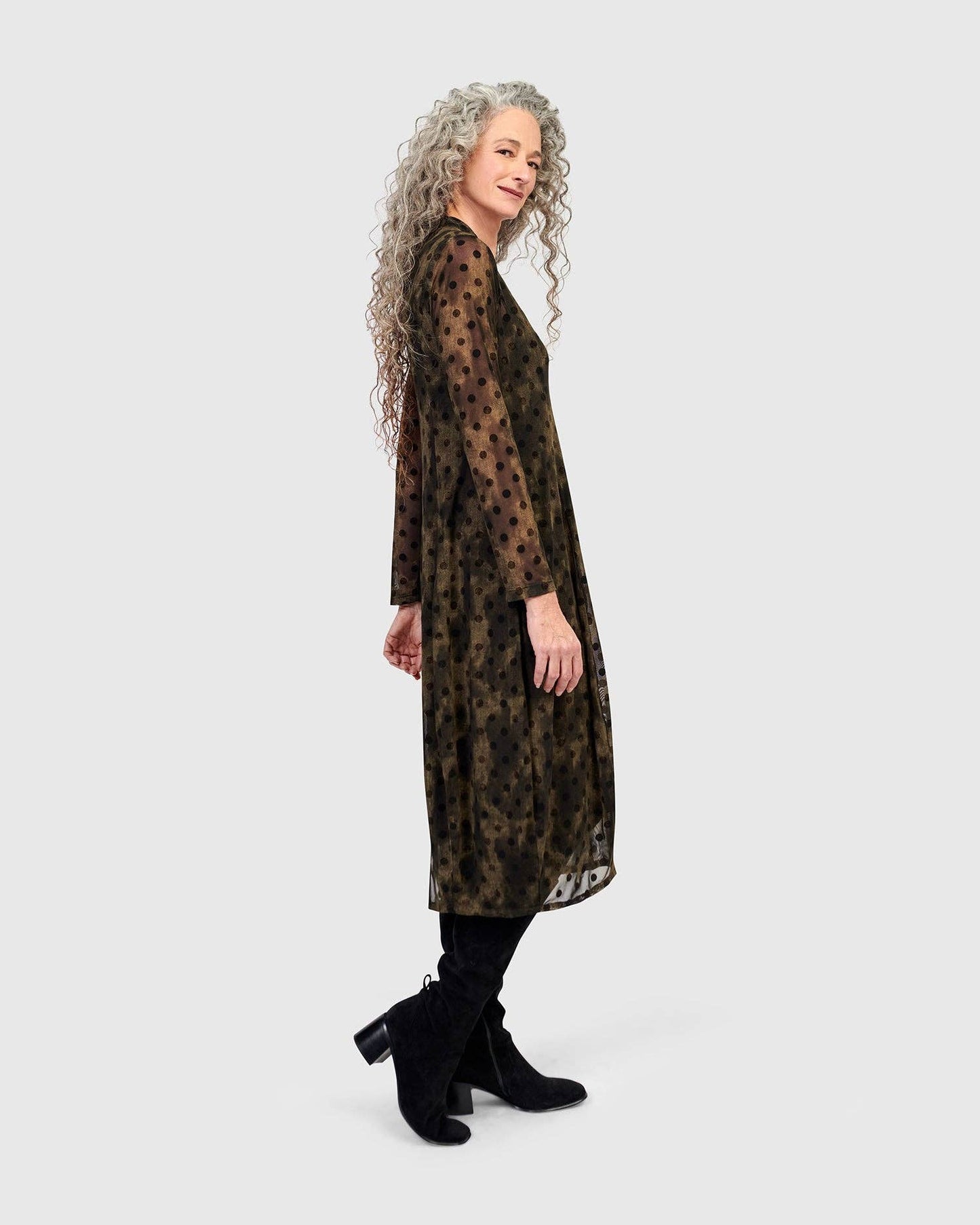 Grove Mesh Cocoon Dress, Antique: Antique / 2 (US 8-10)