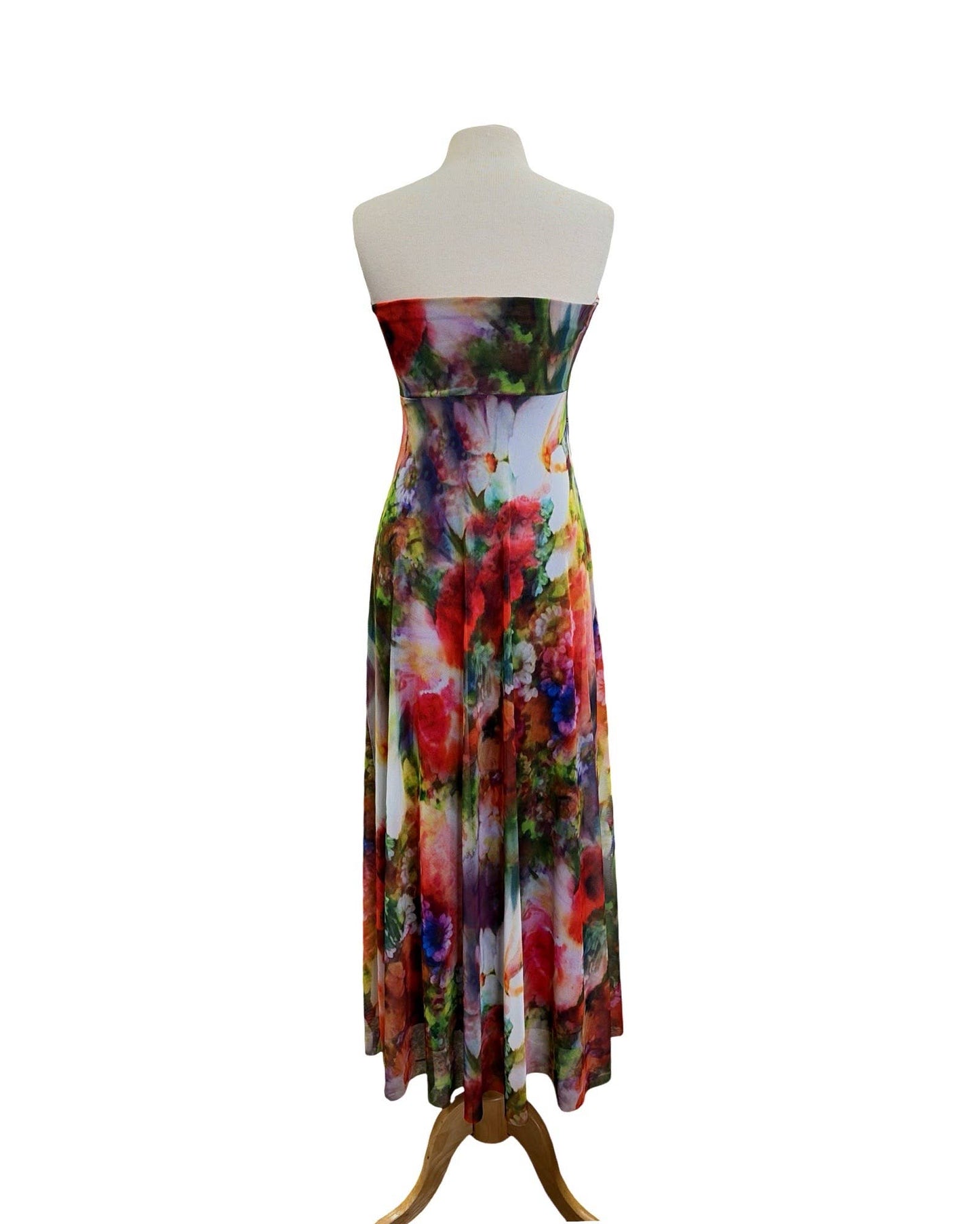 BRUNA Long Strapless Flared Empire: S