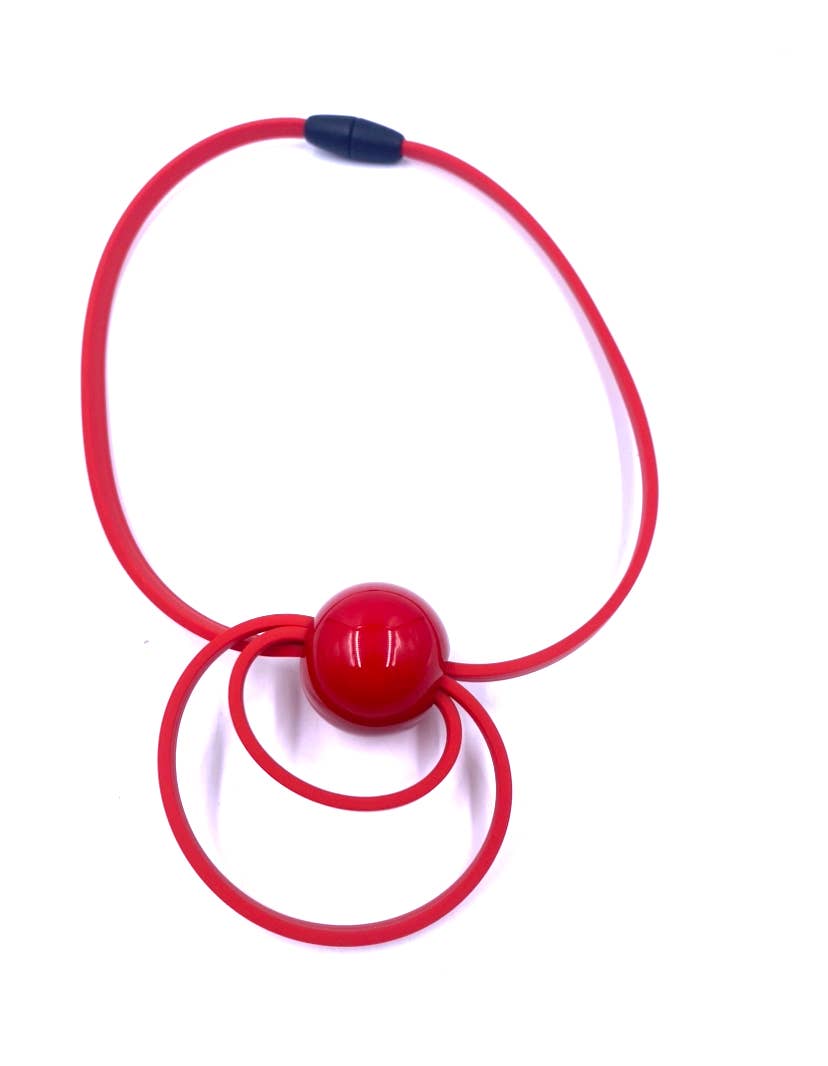 Mini swirl necklace: Black