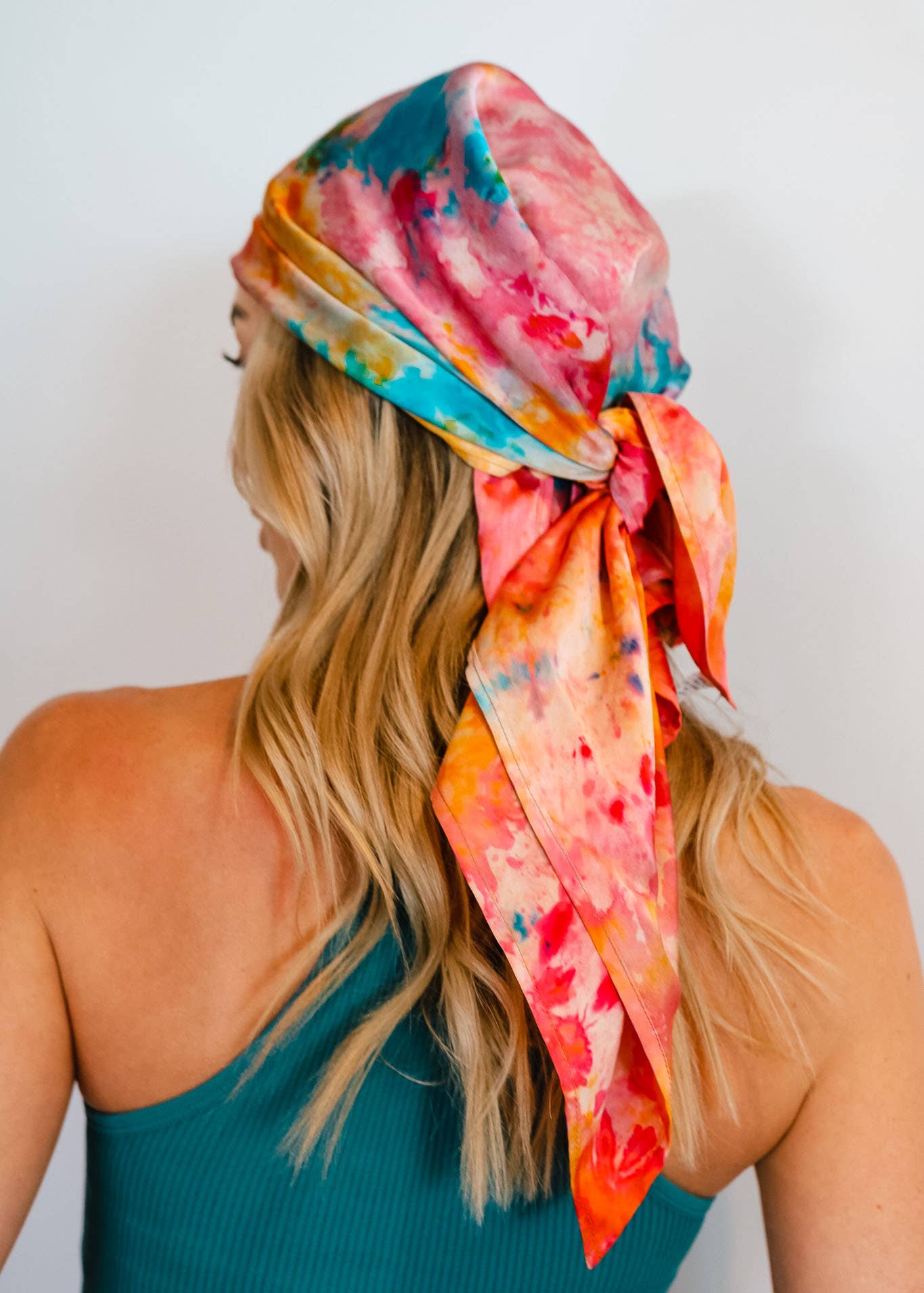 Hand Painted Silk Scarf in Aurora, Locally & Ethically Made