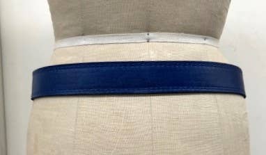 Leather belt classic cut