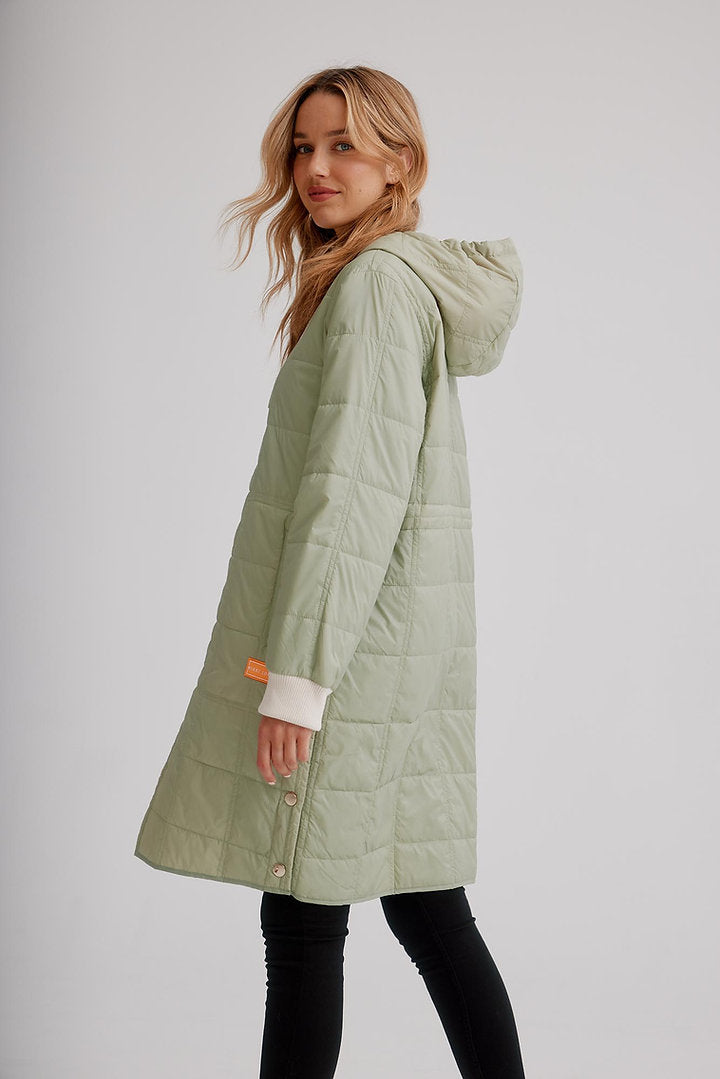 Quilted Hooded Jacket K5457RN-373 Nikki Jones