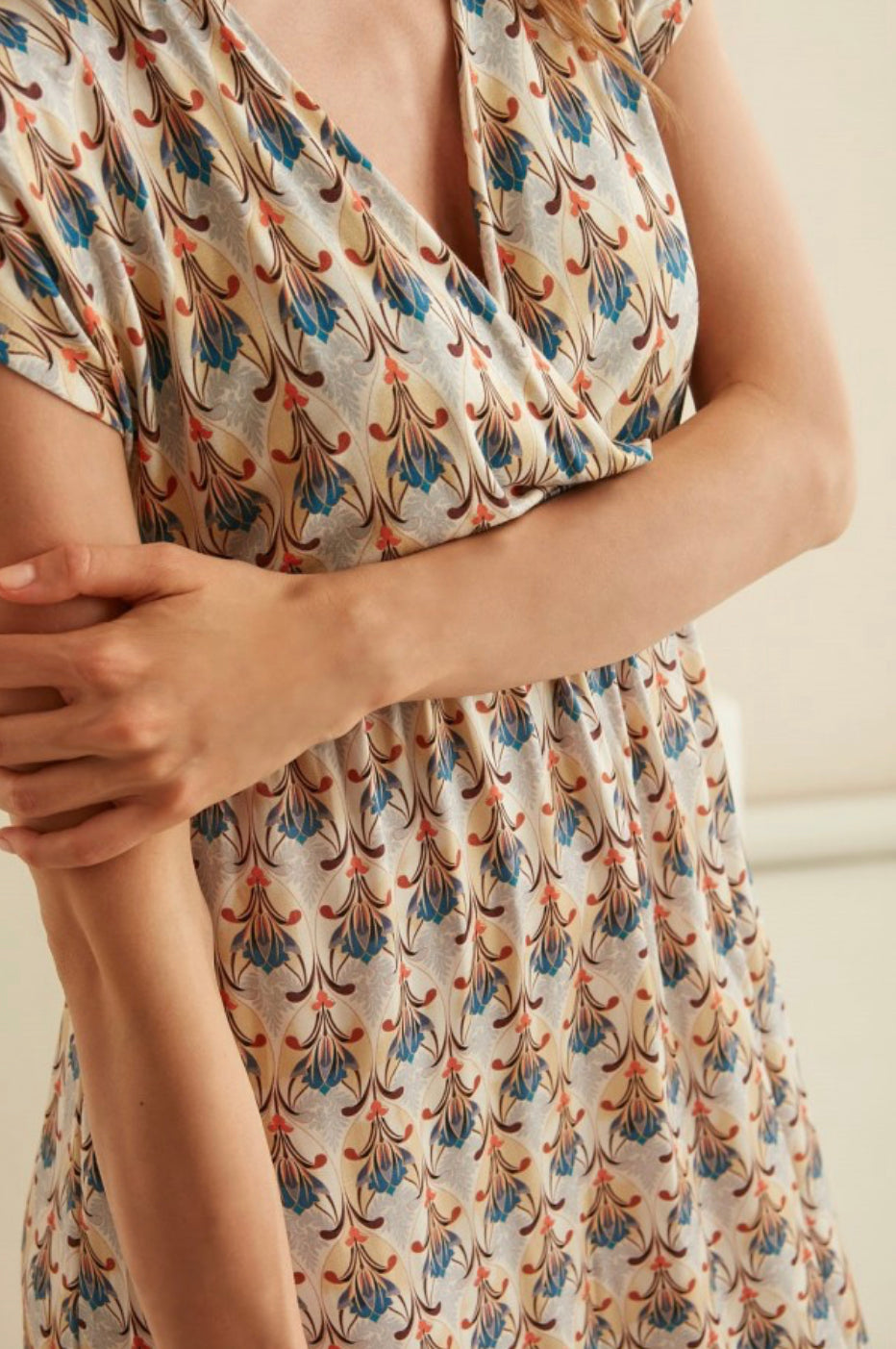 Okay Azul-Coral dress 31311 - Guitare