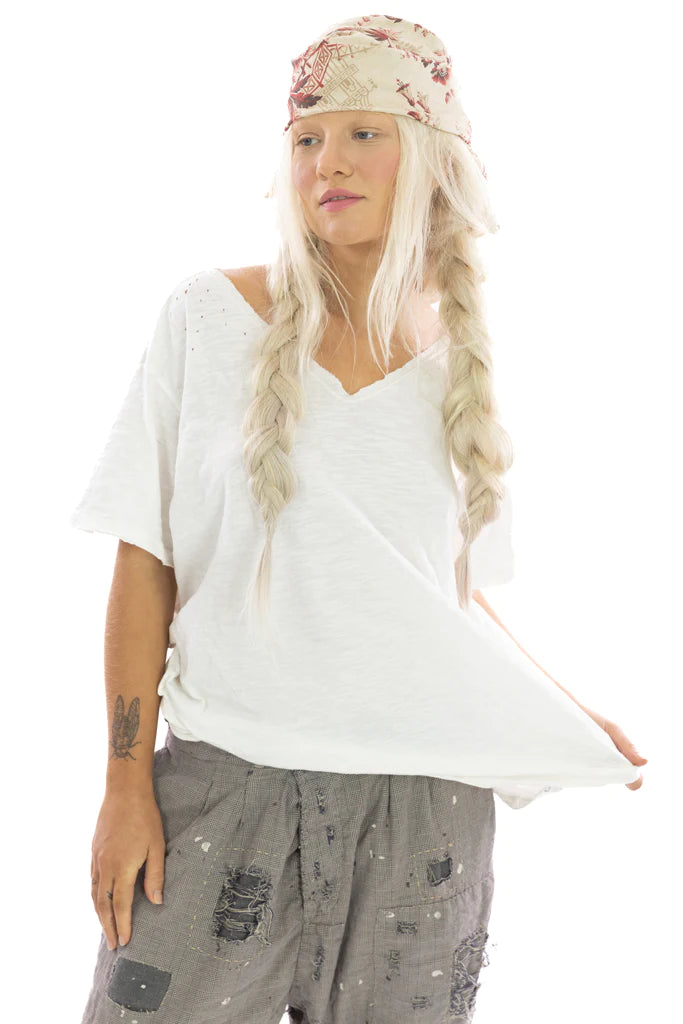 Europa V Neck T 1411 - Magnolia Pearl