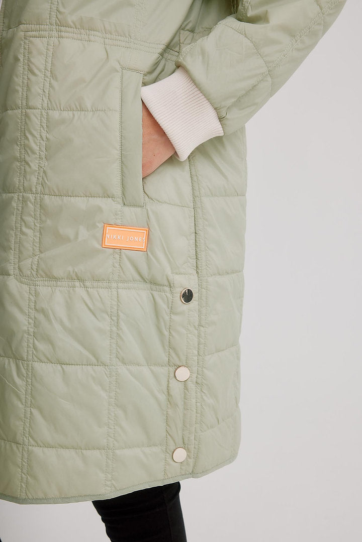 Quilted Hooded Jacket K5457RN-373 Nikki Jones