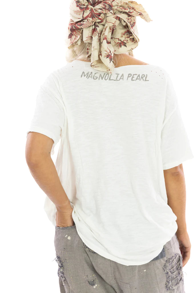 Europa V Neck T 1411 - Magnolia Pearl