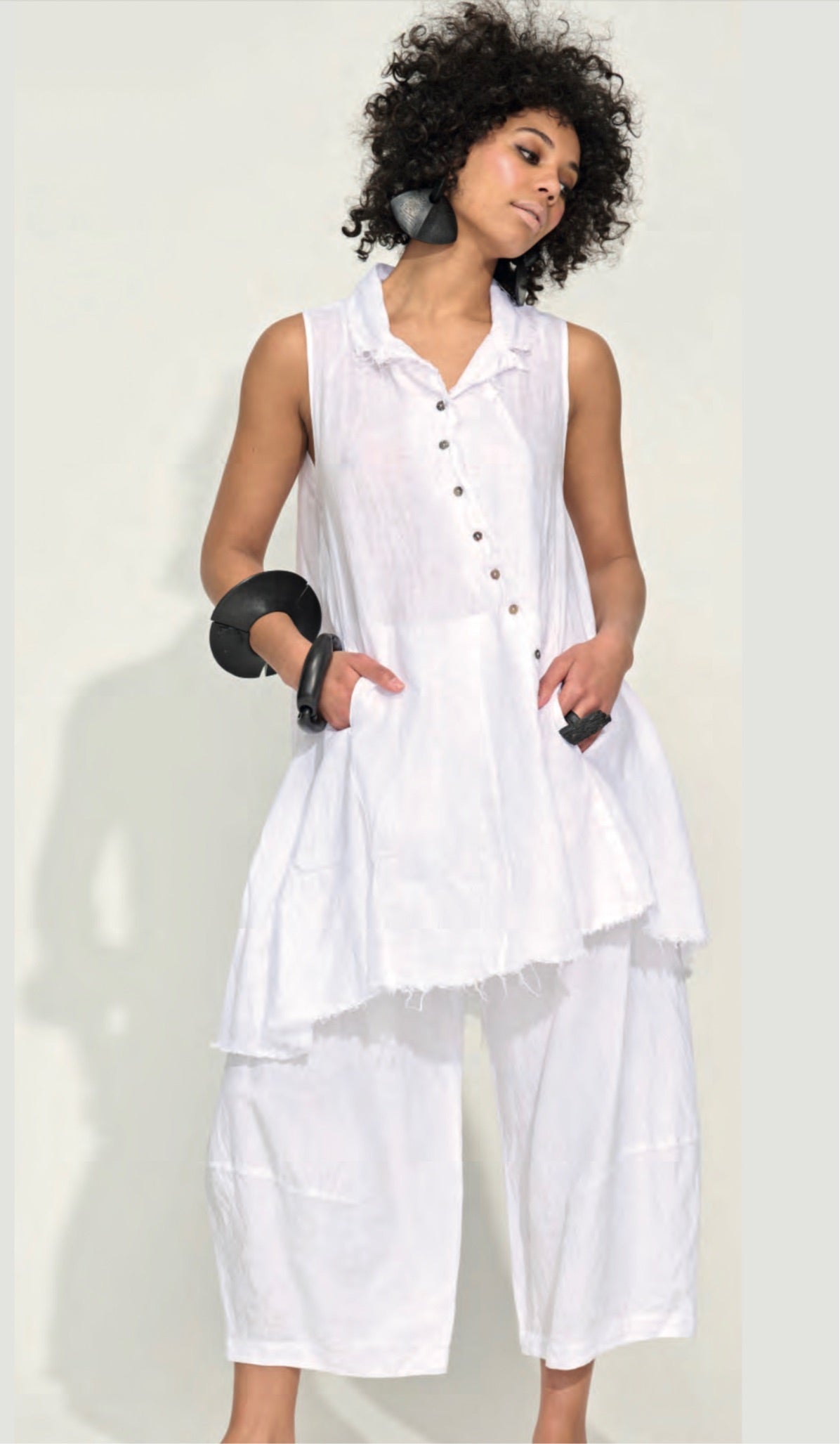 Camisole in White 6174BA4X - Banana Blue