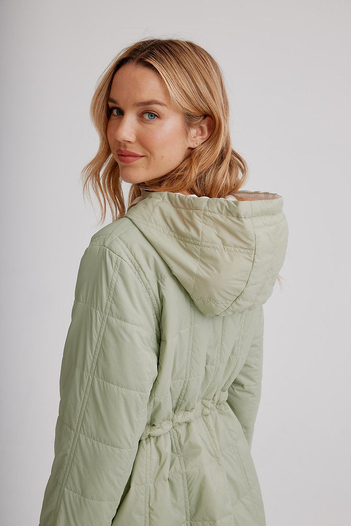 Quilted Hooded Jacket K5457RN-373 Nikki Jones