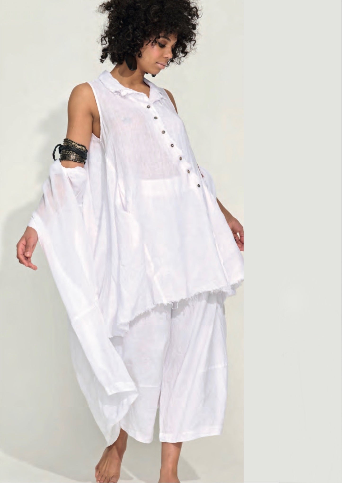 Camisole in White 6174BA4X - Banana Blue
