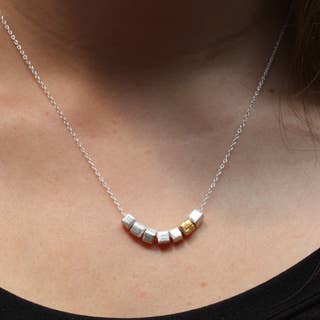 7 Microcube Necklace (n-mmc7)